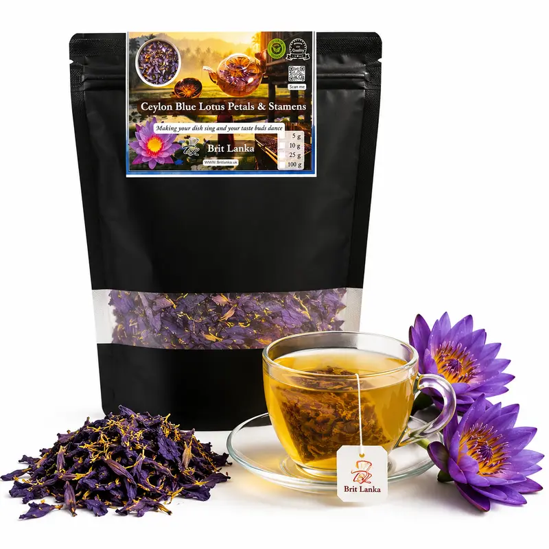 Blue Lotus Petals and Stamens 25 g + 10 g Sample