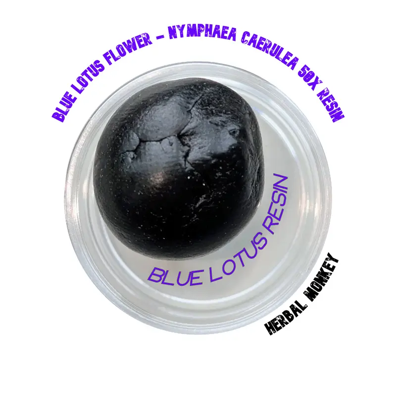 Blue Lotus Resin 50X – Nymphaea Caerulea | Sacred Botanical Extract for Ritual Use