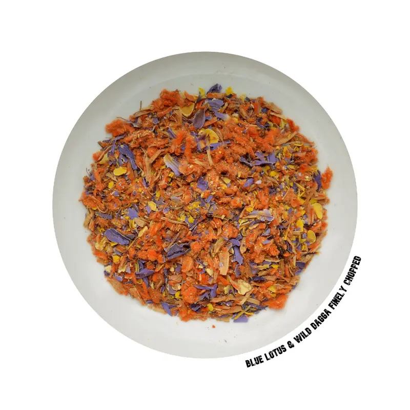 Blue Lotus & Wild Dagga Petal Blend – Ceremonial Botanical Mix for Dreamwork & Emotional Grounding