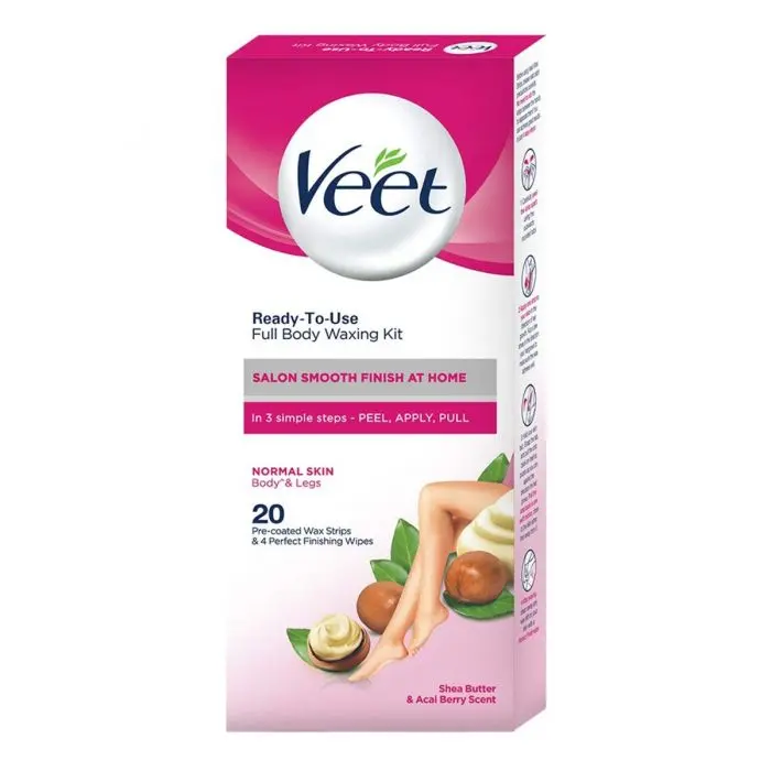 Body & Legs Cold Wax Strips for Sensitive Skin, Pack of 20 (N)
