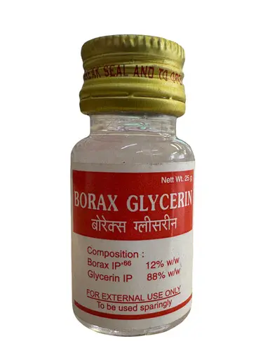 Borax Glycerine soothing and cleansing properties.25g