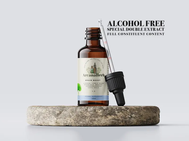 Brain Boost Tincture, Non Alcoholic. Glycerine 1