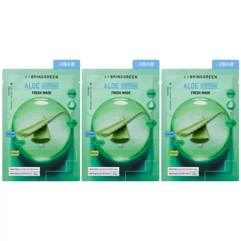 Bringgreen - Aloe Soothing Fresh Mask 20g. (Pack of 3)