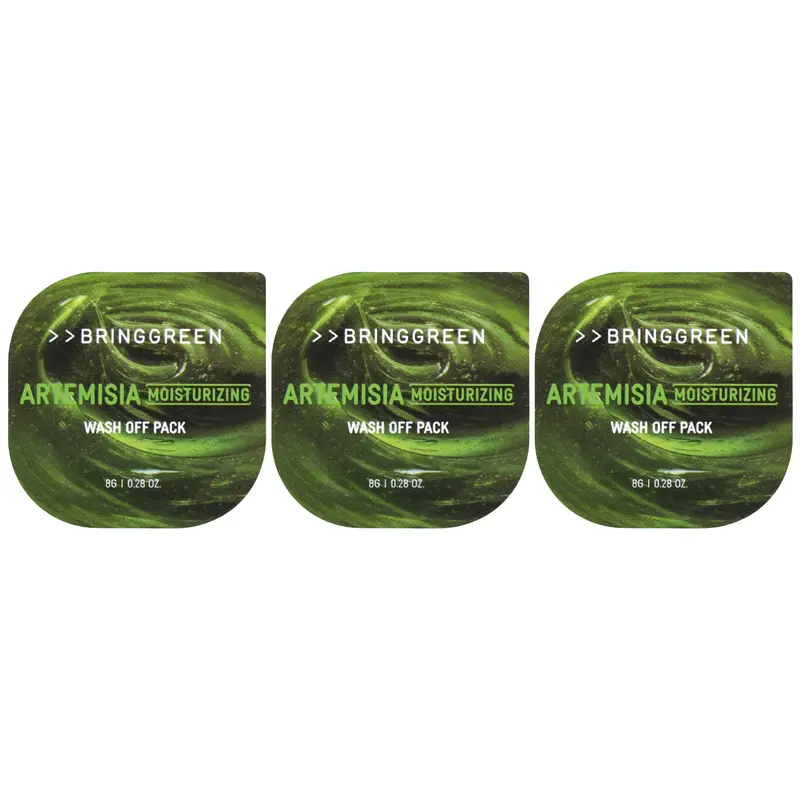 Bringgreen - Artemisia Moisturizing Wash Off Pack 8g. (Pack of 3)