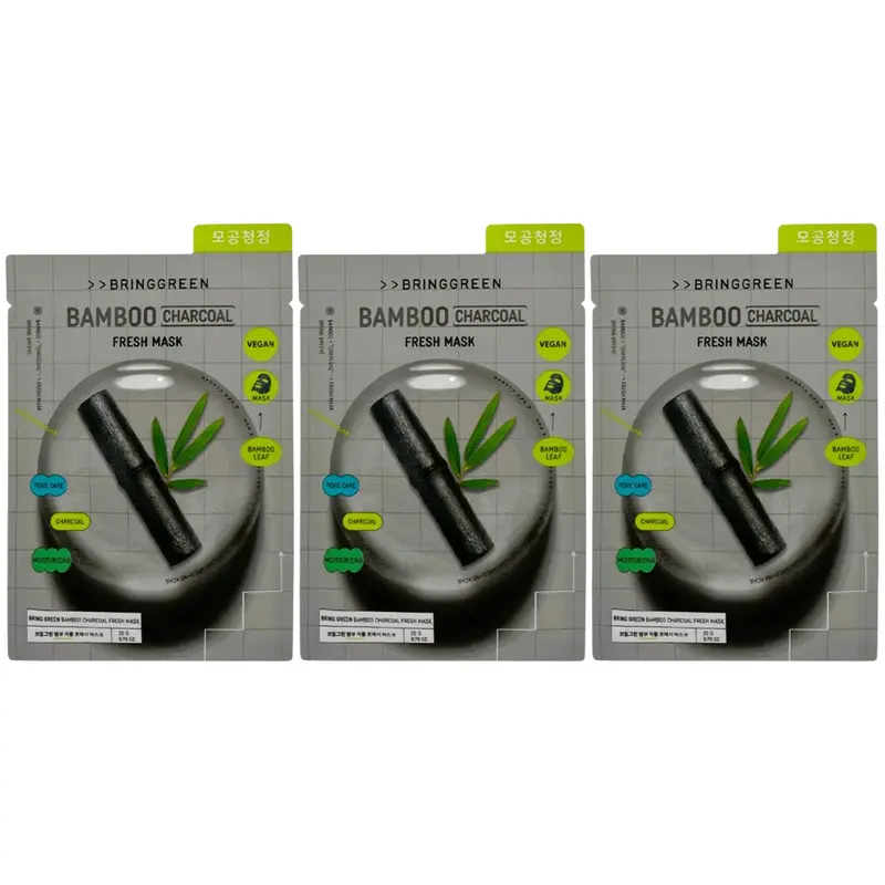 Bringgreen - Bamboo Charcoal Fresh Mask 20g. (Pack of 3)