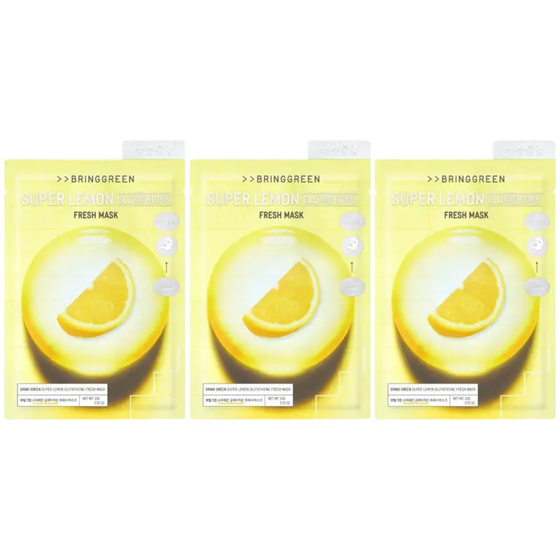 Bringgreen - Super Lemon Glutathione Fresh Mask 20g. (Pack of 3)