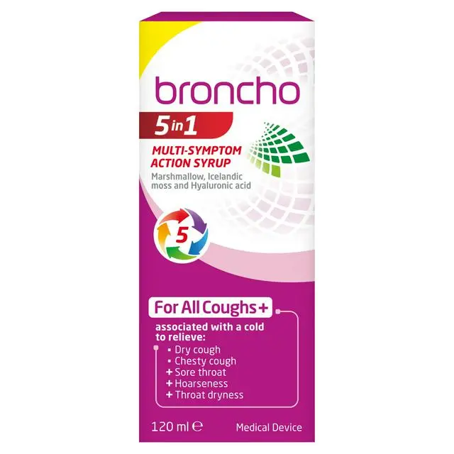 Broncho 5 In 1 Multi Symptom Action Syrup - 120ml / 200ml