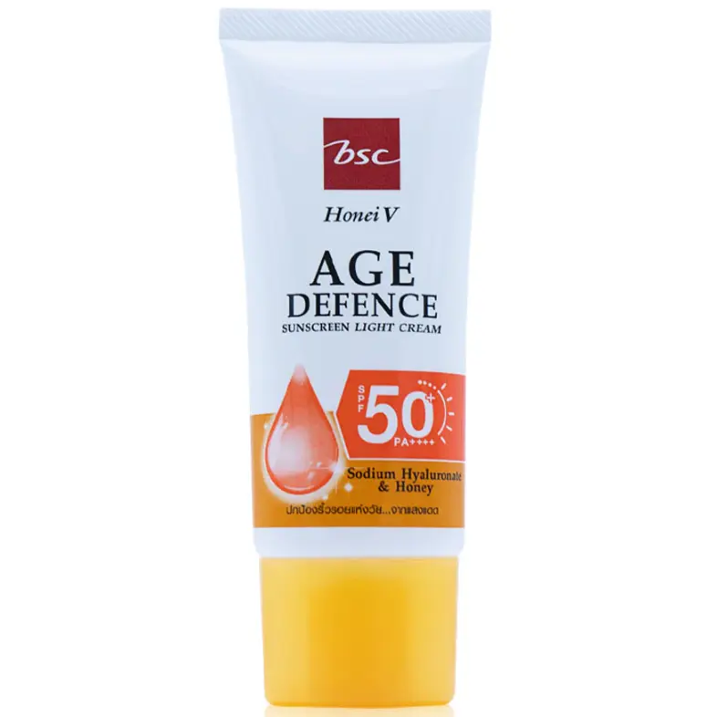 BSC Cosmetology - Honei V, Age Defence Sunscreen Light Cream SPF50+ PA++++ 30g.