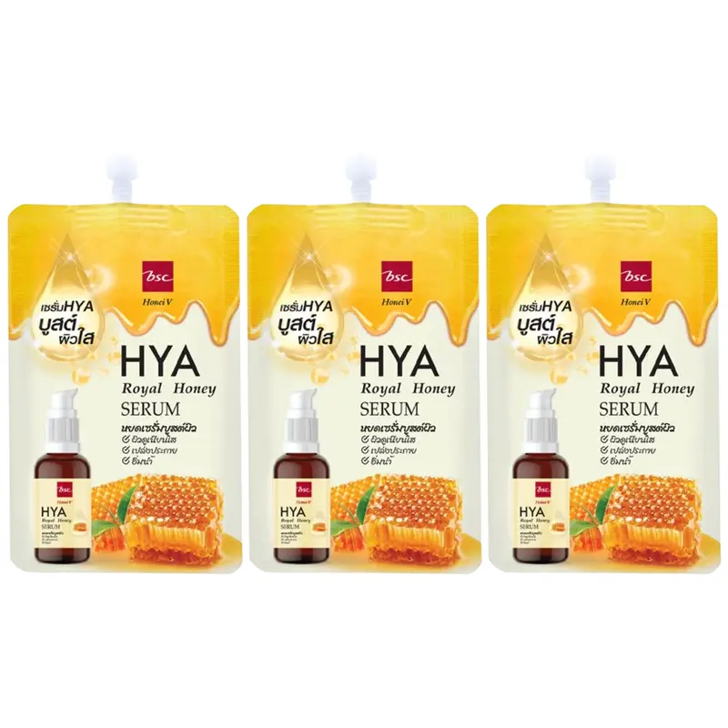 BSC Cosmetology - Honei V, Hya Royal Honey Serum 8g. (Pack of 3)