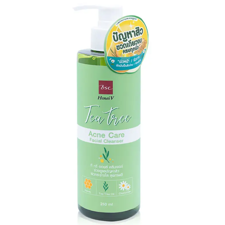 BSC Cosmetology - Honei V, Tea Tree Acne Care Facial Cleanser 250ml.