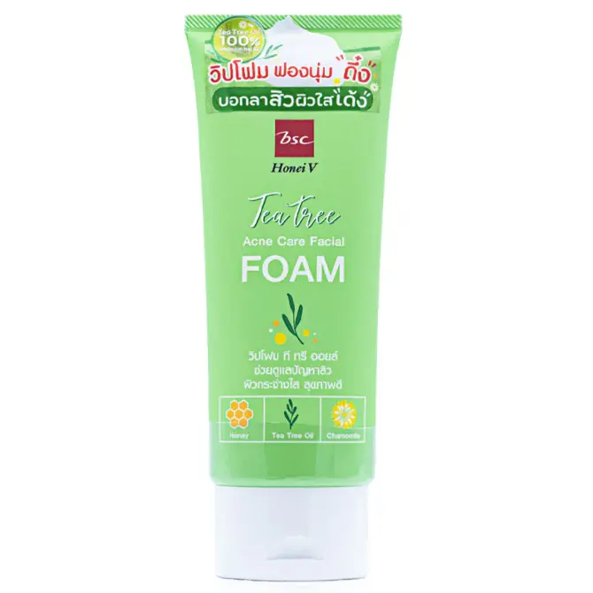 BSC Cosmetology - Honei V, Tea Tree Acne Care Facial Foam 100g.
