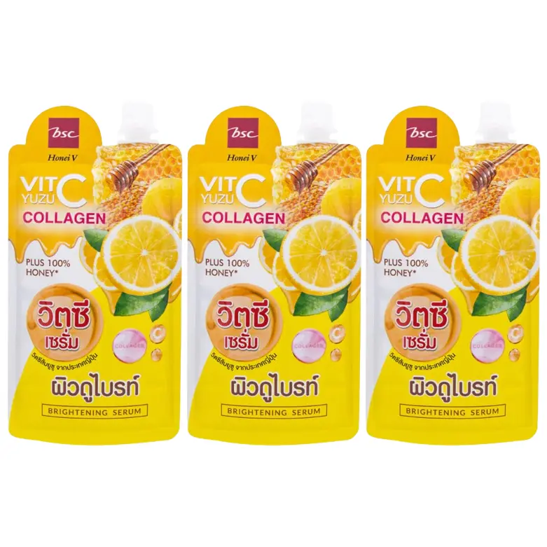 BSC Cosmetology - Honei V, Yuzu Vit C Brightening Serum 50g. (Pack of 3)