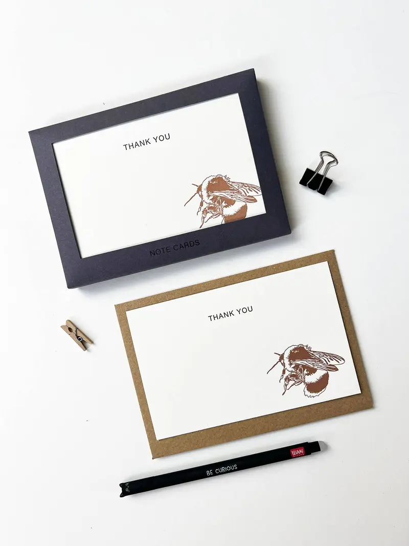 Bumblebee Correspondence Thank You Notecard Set | Set of 10