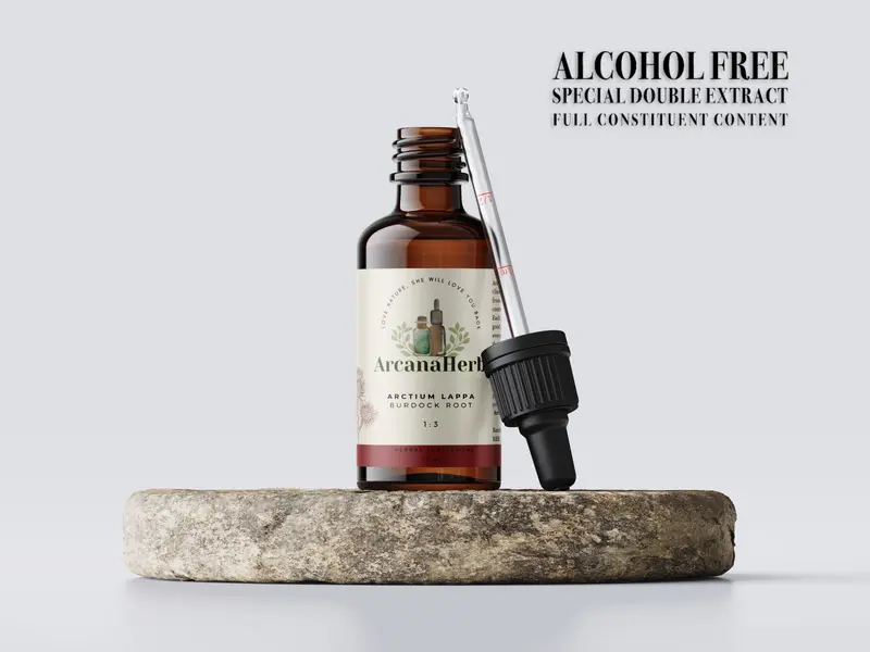 Burdock, Alcohol Free Tincture. Arctium Lappa 1