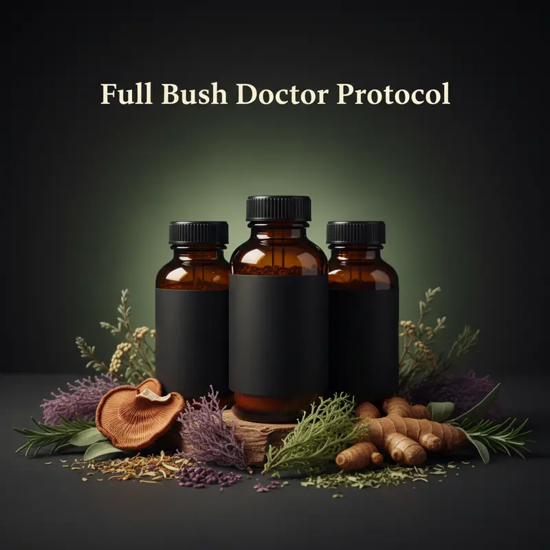 Bush Doctor Full Protocol | Complete 3-in-1 Botanical Wellness System | 180 Caps