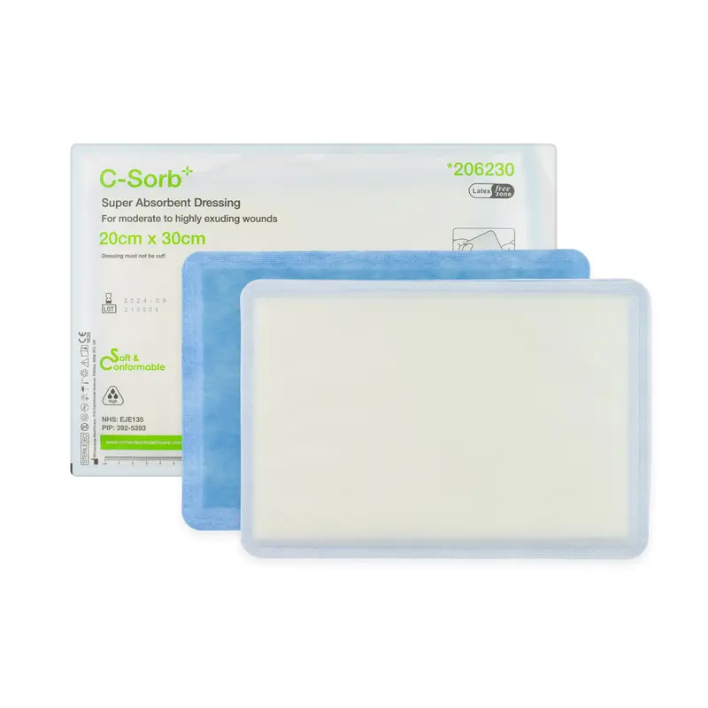 C-Sorb Super Absorbent Dressing Pad - Non-Adhesive Dressing Pad (Multiple Sizes) (x1 or 20)