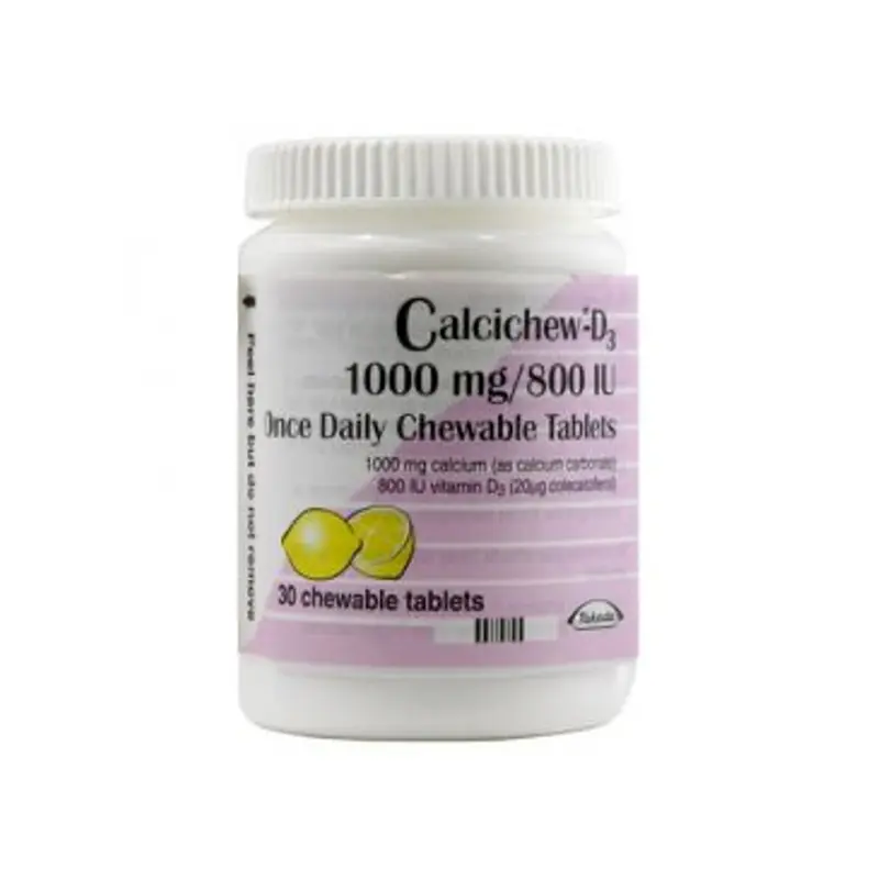 Calcichew D3 Chewable Tablets 1000mg/800iu - 30's (P)