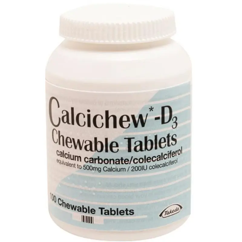 Calcichew D3 Chewable Tablets 500mg/200iu - 100's (P)