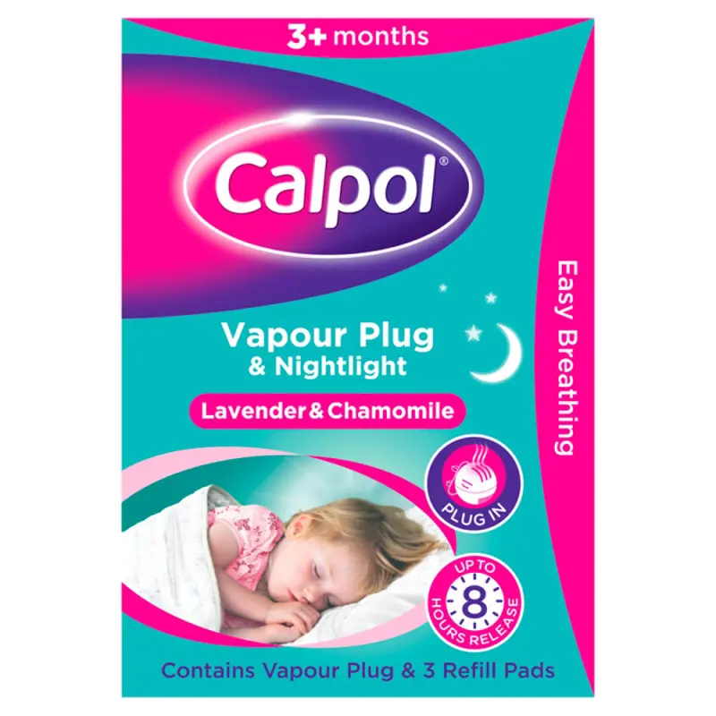 Calpol Vapour Plug & Nightlight - Lavender & Chamomile
