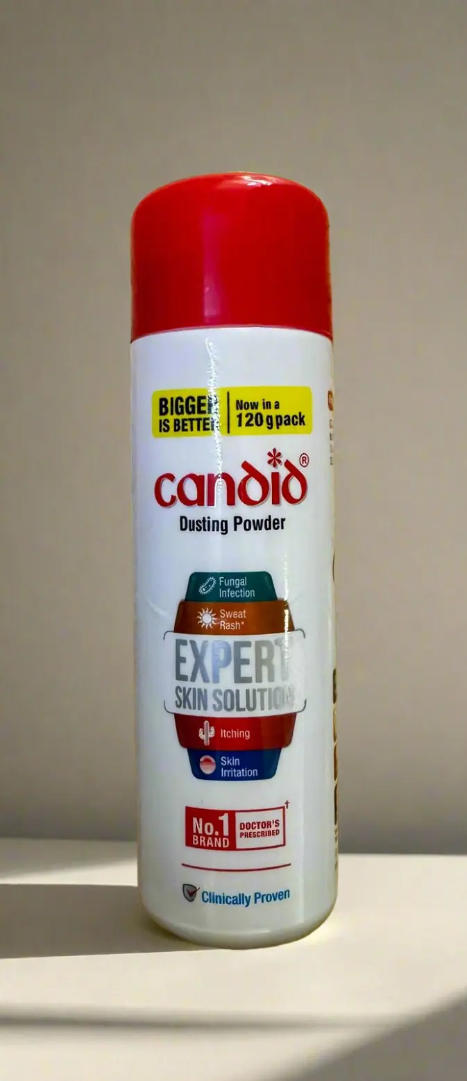 Candid Dusting Powder antifungal topical Clotrimazole 1% w/w, fungal skin infections 120g