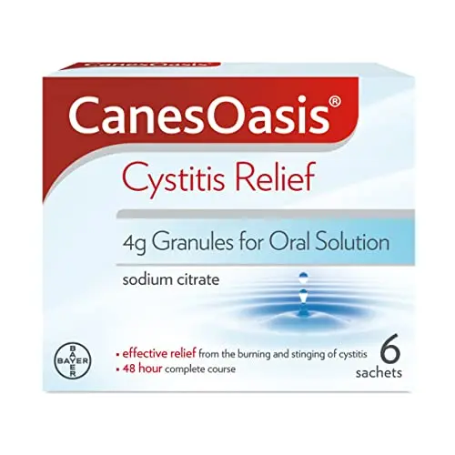 CanesOasis Cystitis Relief Cranberry Flavour Oral Solution - 6 Sachets (A)