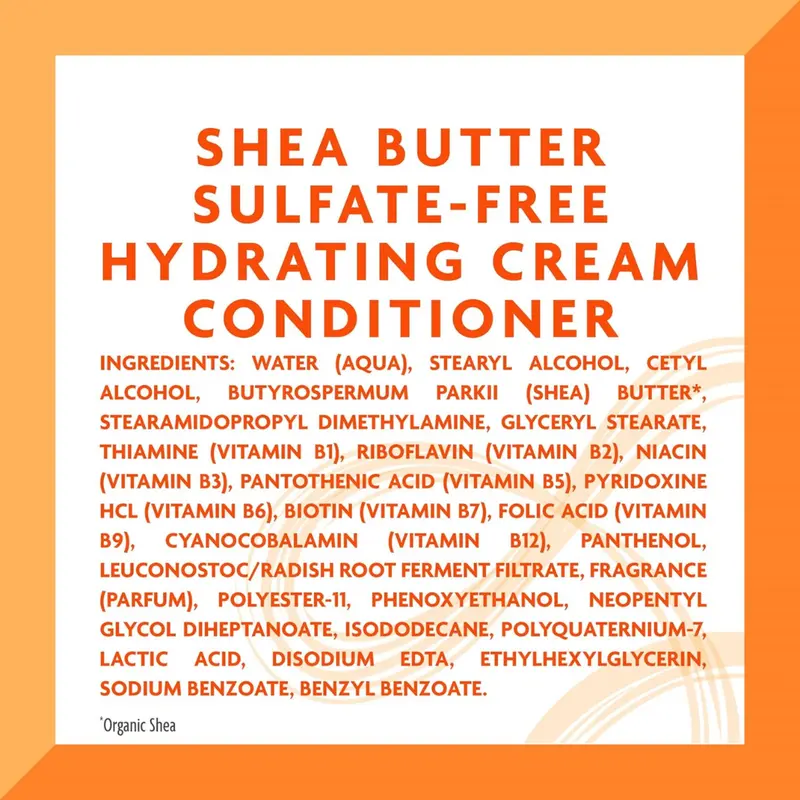 Cantu Shea Butter for Natural Hair Sulfate-Free Hydrating Cream Conditioner 400ml (T)