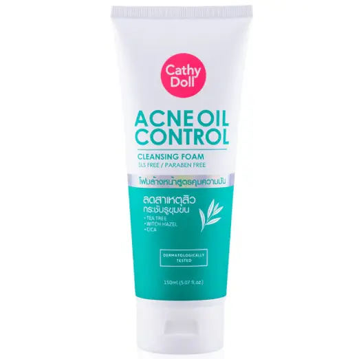 Cathy Doll - Acne Oil Control Cleansing Foam (SLS Free, Paraben Free) 150ml.