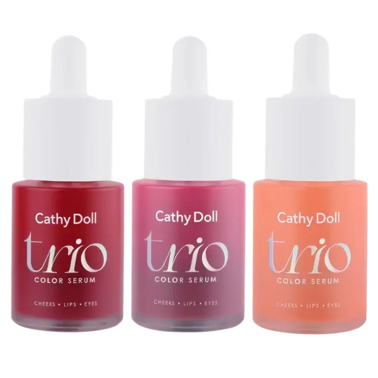 Cathy Doll - Trio Color Serums - Healthy Rose, Peony Pink and Freshy Peach 15ml. each (Pack of 3 Mix)