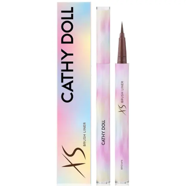 Cathy Doll - XS Brush Liner #Brown 0.6ml.