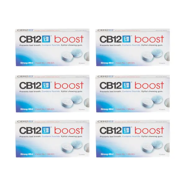 CB12 Boost Gum 10's - 6 Pack