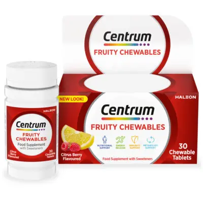 Centrum Fruity Chewables Multivitamin - 30 Tablets
