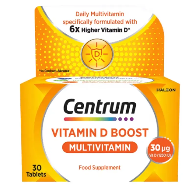 Centrum Vitamin D Boost Multivitamins – 30 Tablets