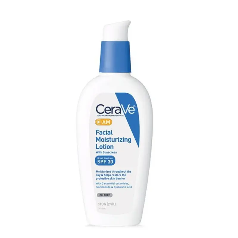 CeraVe AM Facial Moisturising Lotion SPF30 with Ceramides for Normal to Dry Skin 52ml