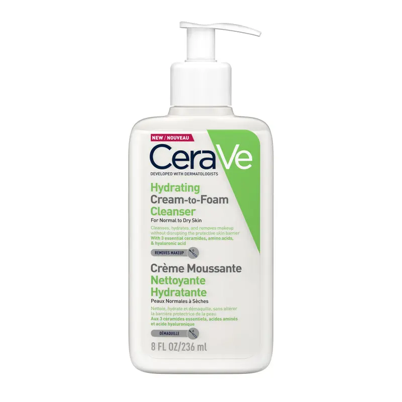 CeraVe Hydrating Cream to Foam Cleanser
