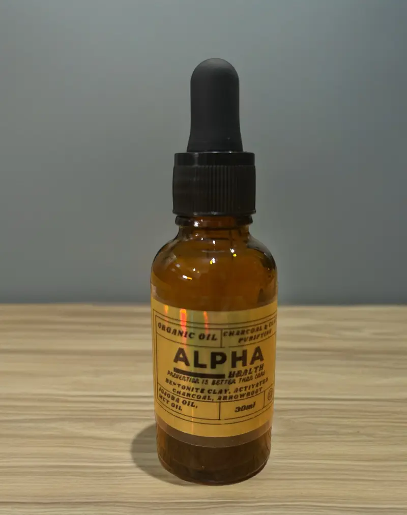 Charcoal & Clay Purifying Oil – Detox Support for Oily & Congested Skin