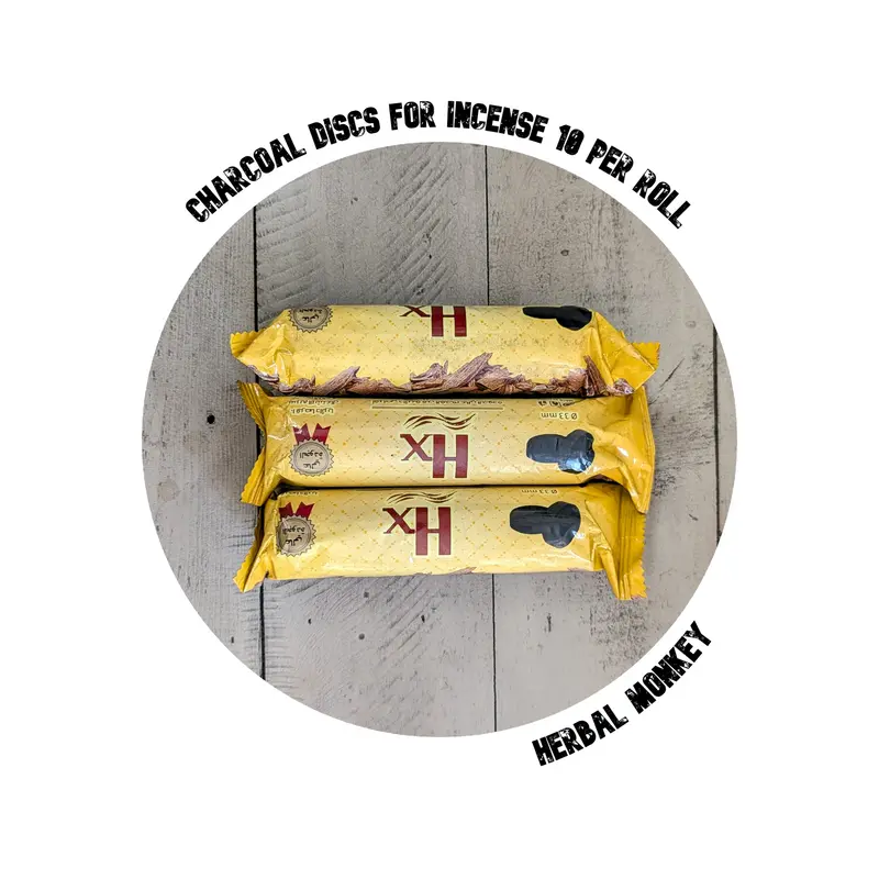 Charcoal Tablets - 10 per pack | Resin Burning | Meditation | Loving Energy Infused within a Crystal Grid