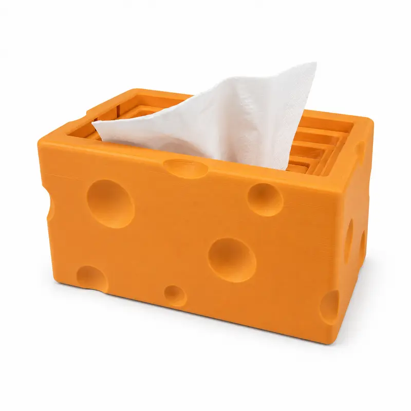 Cheese-Style Tissue Box Holder