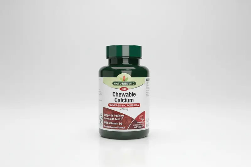 Chewable Calcium 400 mg with Vitamin D3 Healthy Bones & Teeth Support – 60 Chewable Tablets