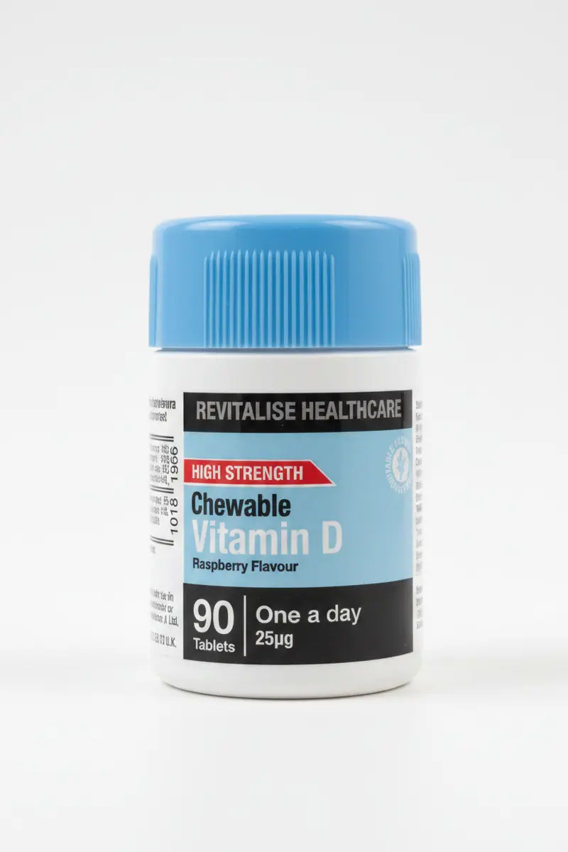 Chewable Vitamin D3 High Strength | Raspberry Flavour
