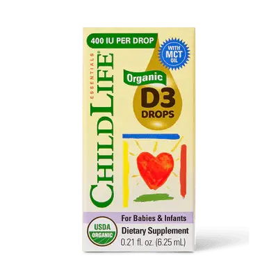 Childlife Essentials Organic Vitamin D3 for Babies & Infants 6.25ml