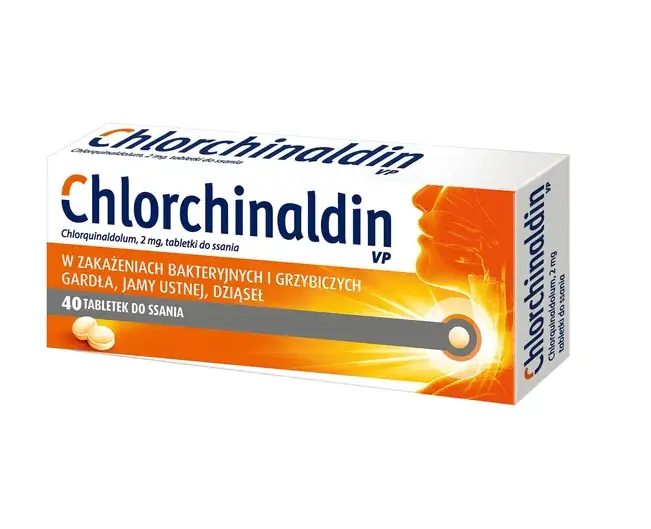 Chlorchinaldin VP, 2 mg, tabletki do ssania, 20 szt.