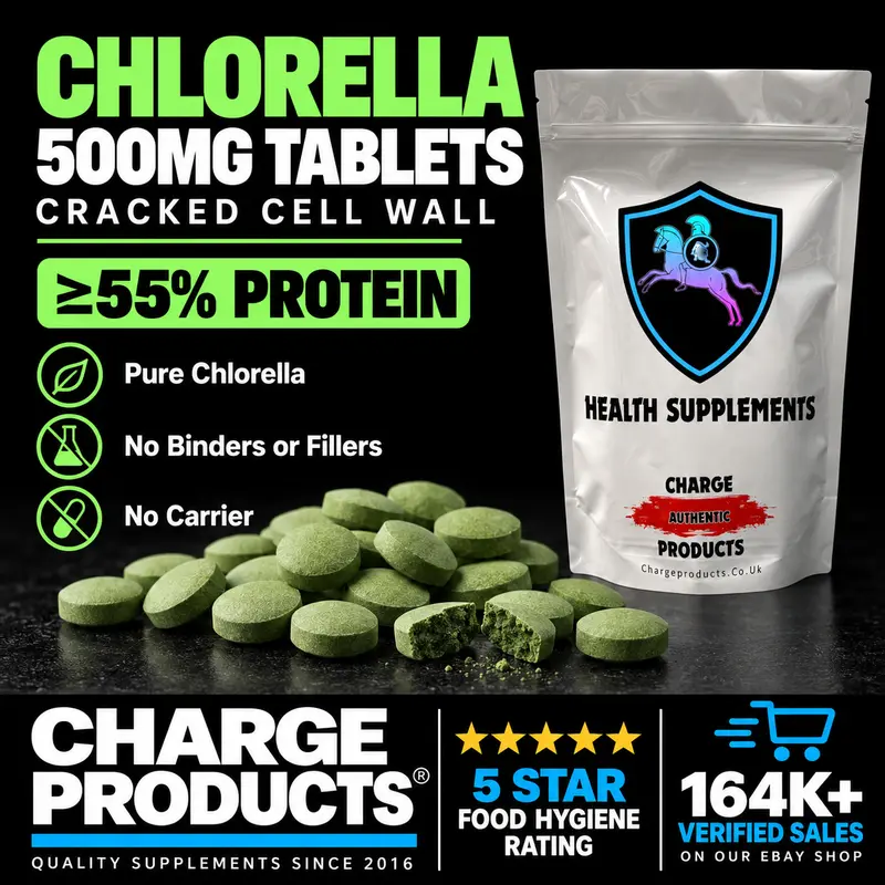 Chlorella 500mg Tablets – Cracked Cell Wall Chlorella Vulgaris
