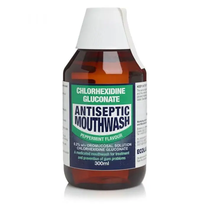 Chlorhexidine Gluconate Antiseptic Mouthwash Peppermint 300ml