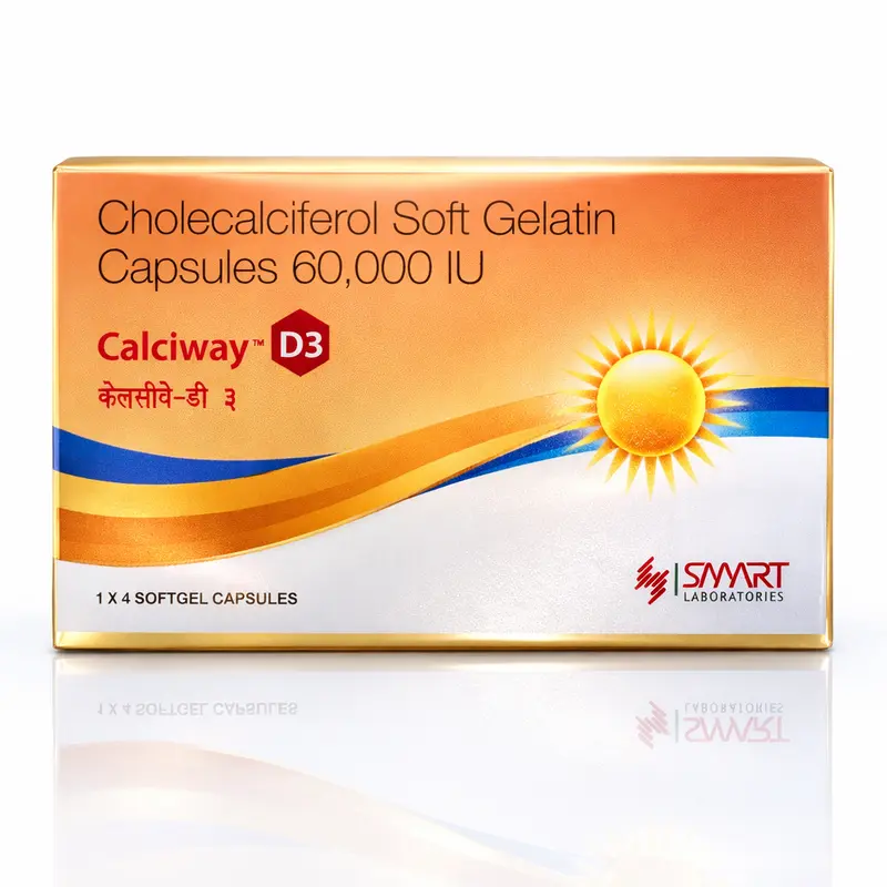 Cholecalciferol capsules 60,000 IU x 4