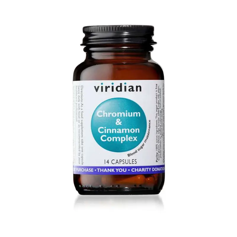 Chromium & Cinnamon Complex Veg Caps (7 Day Sugar Detox )
