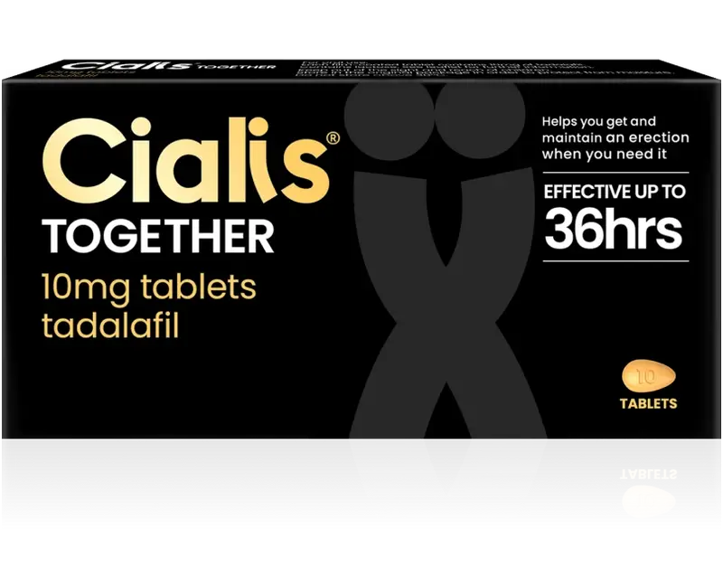 Cialis Together Tadalafil 10mg Film-Coated Tablets - 4 or 8 Tablets