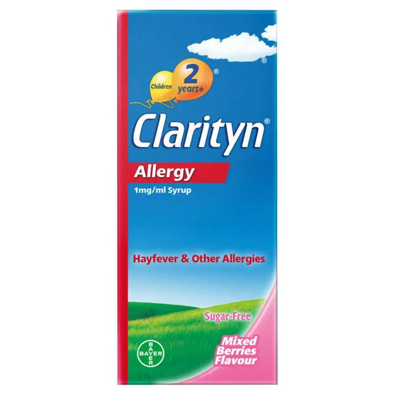 Clarityn Allergy 1mg/ml Loratadine Syrup Sugar Free Mixed Berry – 60ml
