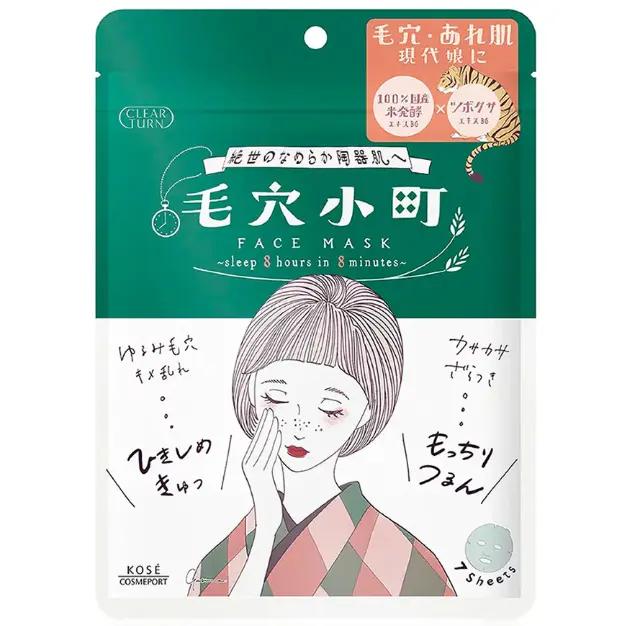 Clear Turn - Pore Care Smoothing Face Mask 158ml. (7 Sheets)