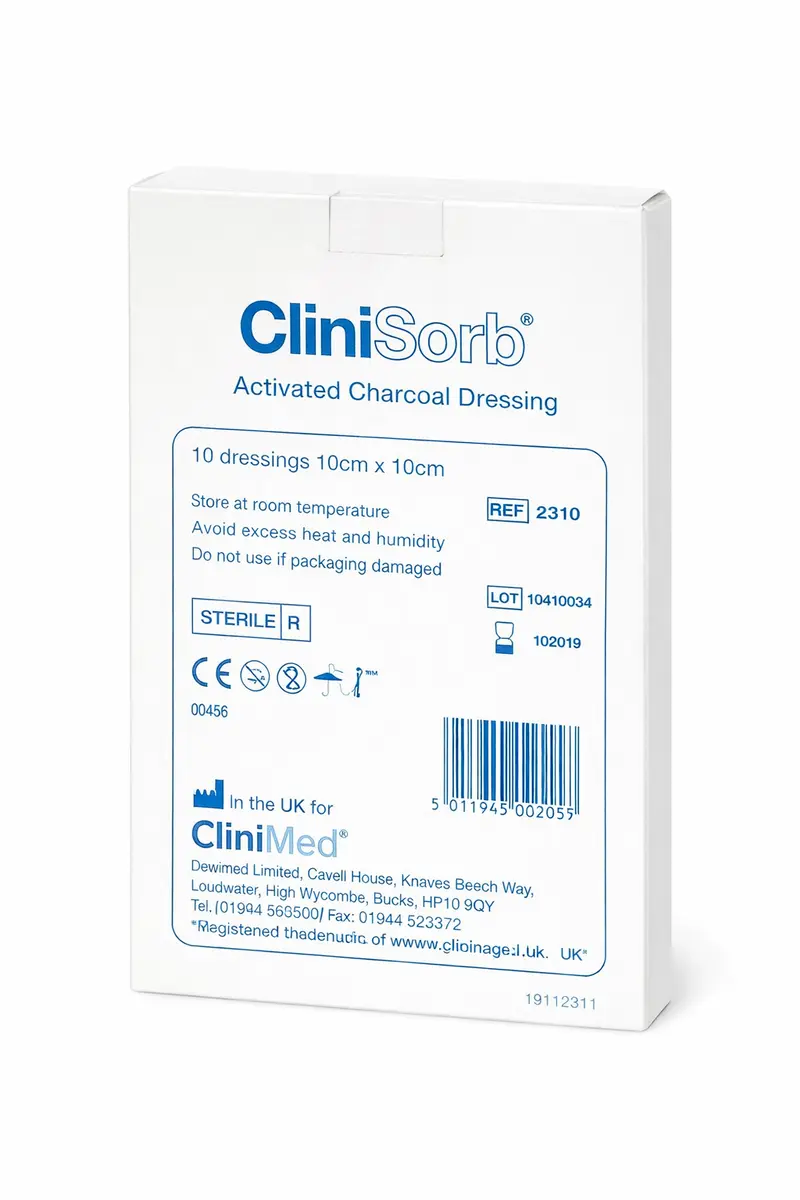 CliniSorbĀ® Activated Charcoal Dressings