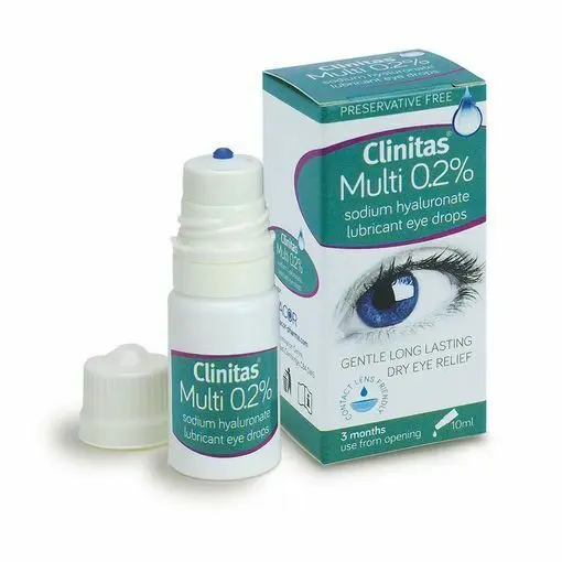 Clinitas Multi 0.2% Preservative Free Lubricant Eye Drops 10ml